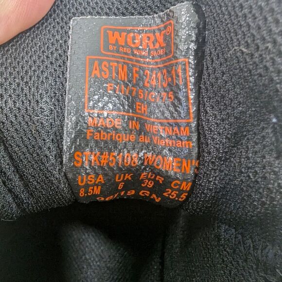 Worx by Red Wing 5108 Work Shoes boots Womens 8.5 Carbide Safety hard Toe gray - Picture 10 of 11